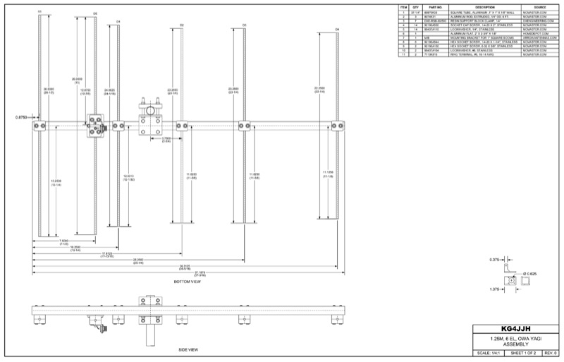 VHF/UHF Yagi Construction: Isolated Element Method