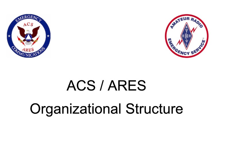 ACS ARES Organizational Structure and NIMS Integration for Emergency Communications